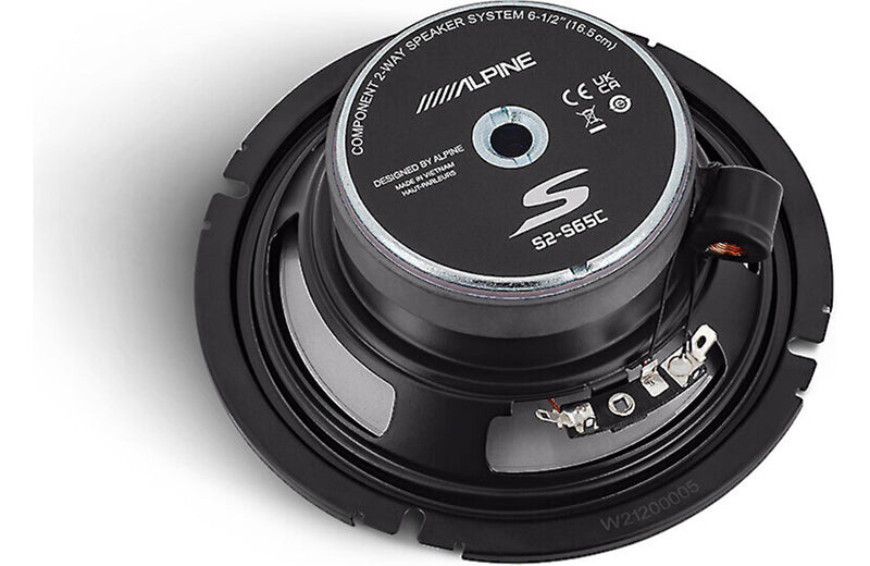 Alpine S2-S65C 6-1/2" Component 2-Way Speaker Set