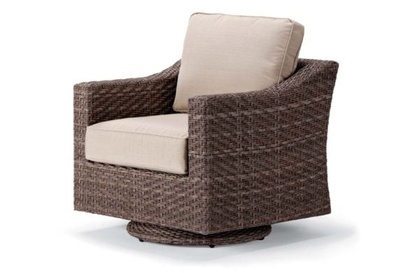 Telescope Wicker Swivel Glider Arm Chair