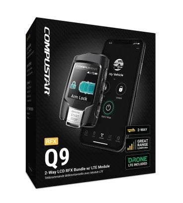 Compustar Q9 FM 2-Way LCD Remote Starter Package