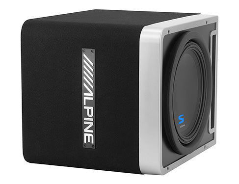 Alpine S-SB10V Single 10" Alpine Halo S-Series Preloaded Subwoofer Enclosure