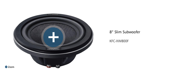 Kenwood KFC-XW800F 8" Slim Subwoofer