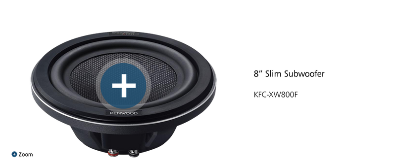 Kenwood KFC-XW800F 8" Slim Subwoofer