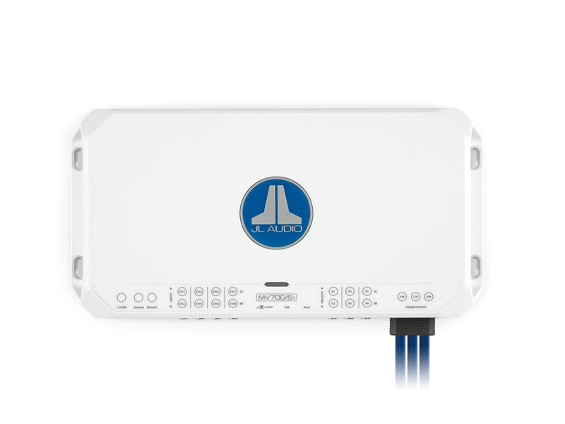 JL Audio MV700/5i 5 Ch. Class D Marine System Amplifier with Integrated DSP, 700 W