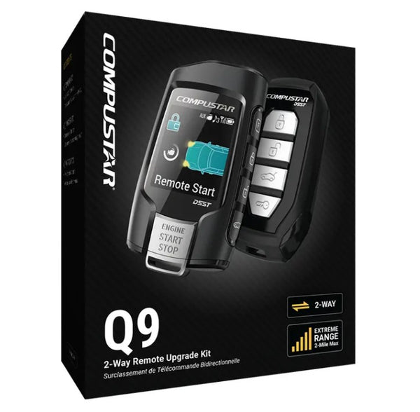 Compustar Q9 SS 2-Way LCD Remote Starter & Alarm Package