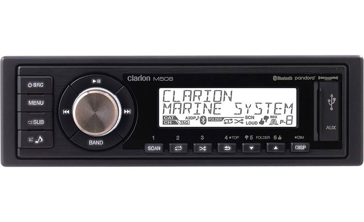 Clarion M508 Single DIN Digital Media Receiver with built-in Bluetooth