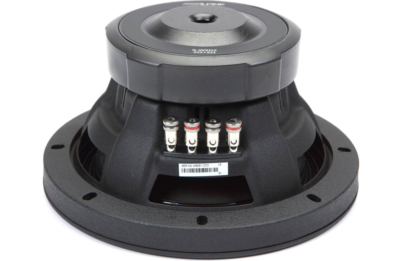 Alpine S-W8D2 S-Series 8" Subwoofer with Dual 2-ohm Voice Coils