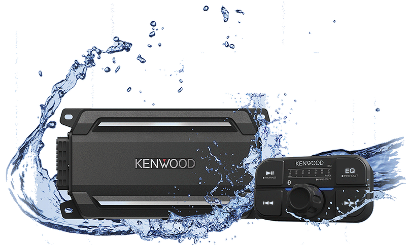 Kenwood KAC-M5024BT Waterproof 4 Channel 300W Micro Power Amp with Bluetooth Control